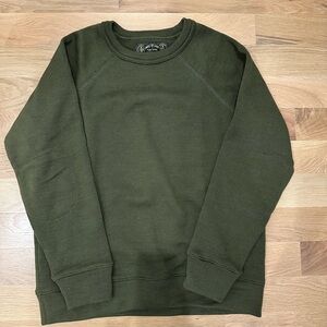 Dehen 1920 100% wool sweater in olive green, size large